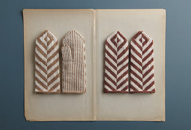 Ainur Berkimbay For Purl Soho: Herringbone Mittens in Knitting Yarn Fine