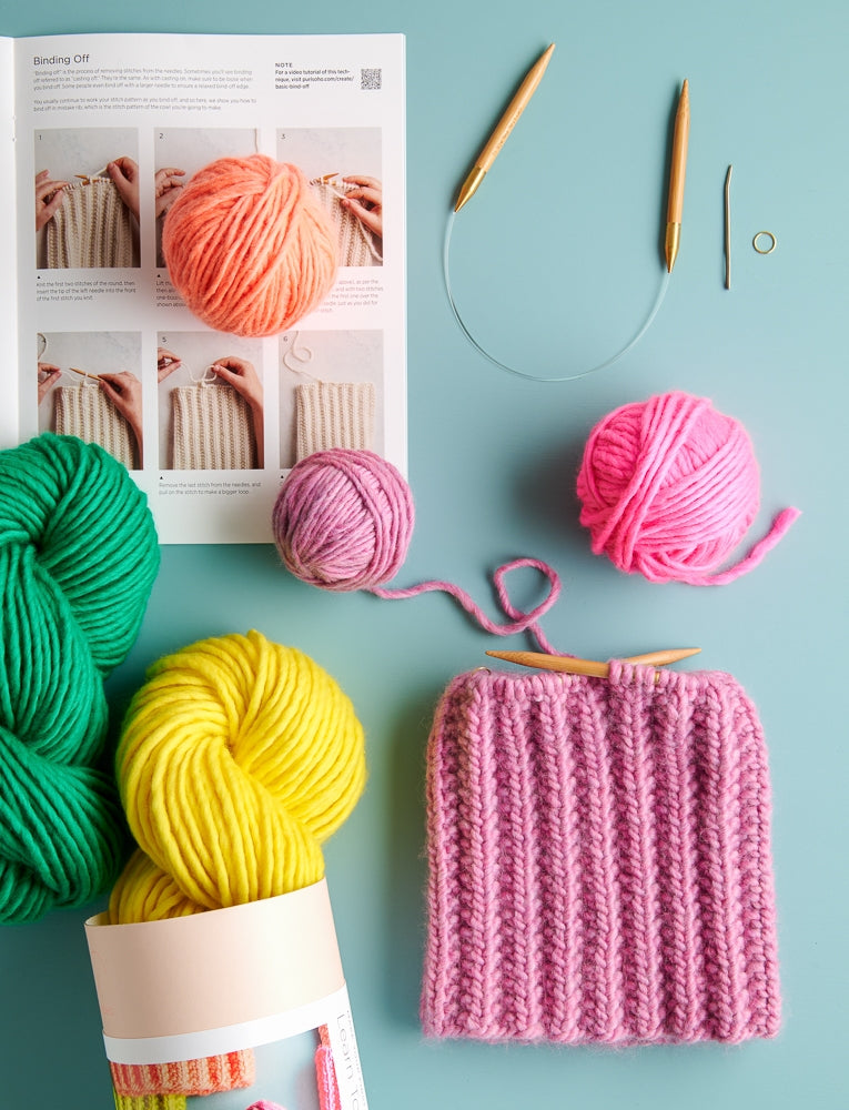 Learn To Knit A Cowl