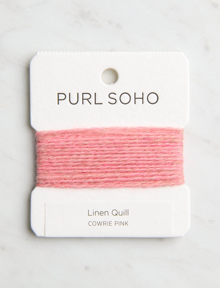 Linen Quill Color Cards, Cowrie Pink