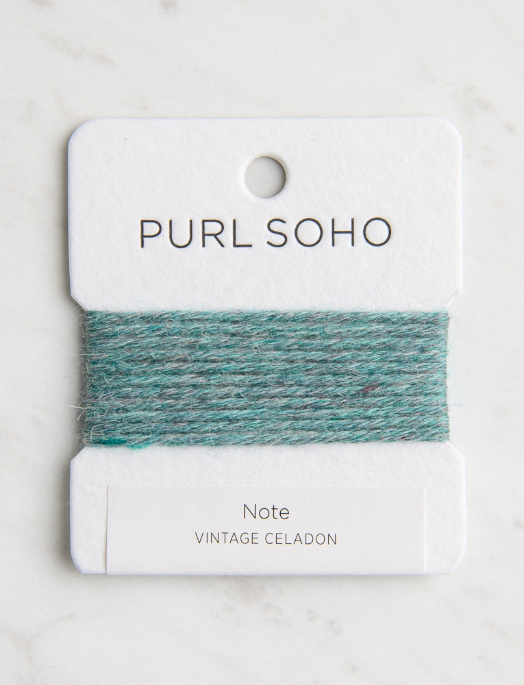 Note Color Cards, Vintage Celadon