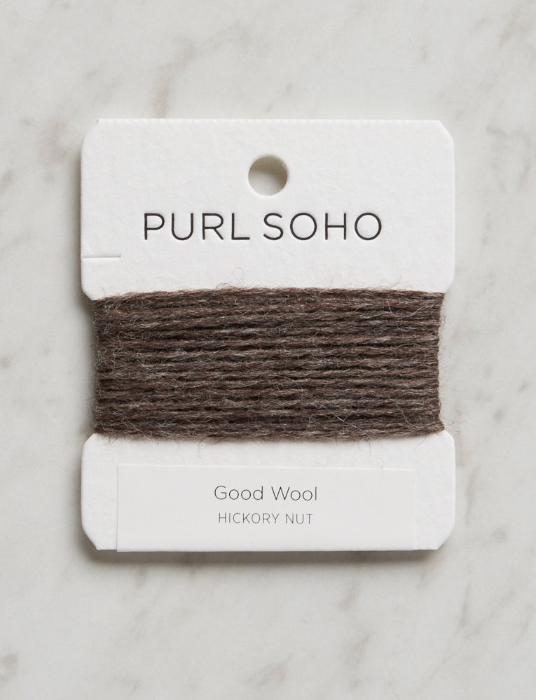 Good Wool Color Cards, Hickory Nut, Undyed