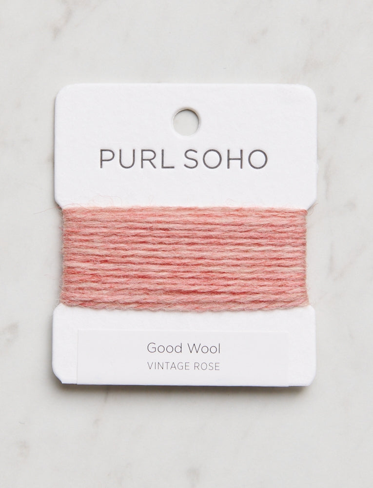 Good Wool Color Cards, Vintage Rose