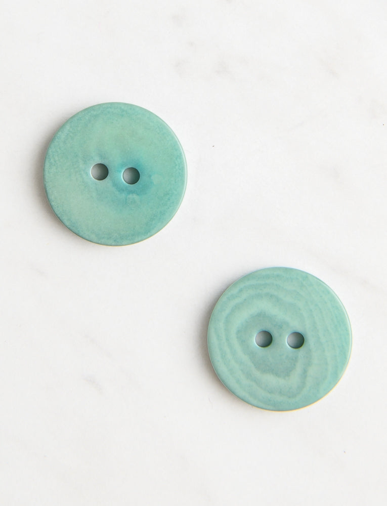 Large Corozo Button, 3/4-inch, Vintage Celadon