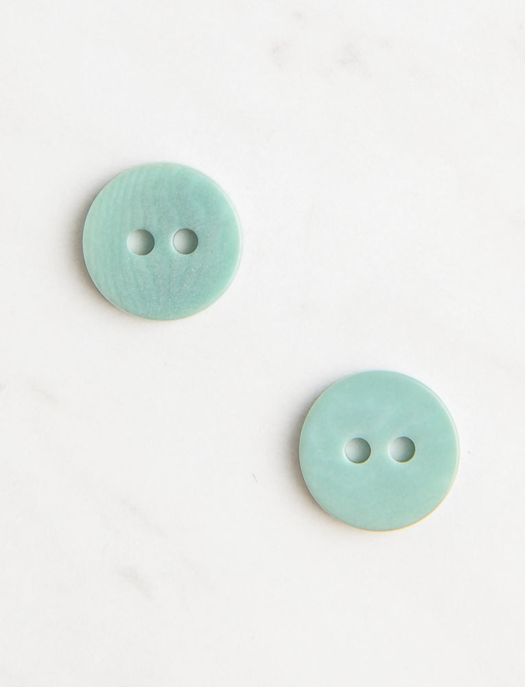 Medium Corozo Button, 1/2-inch, Vintage Celadon