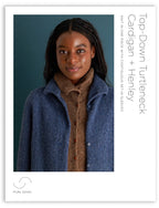 Top-Down Turtleneck Cardigan Pattern Download
